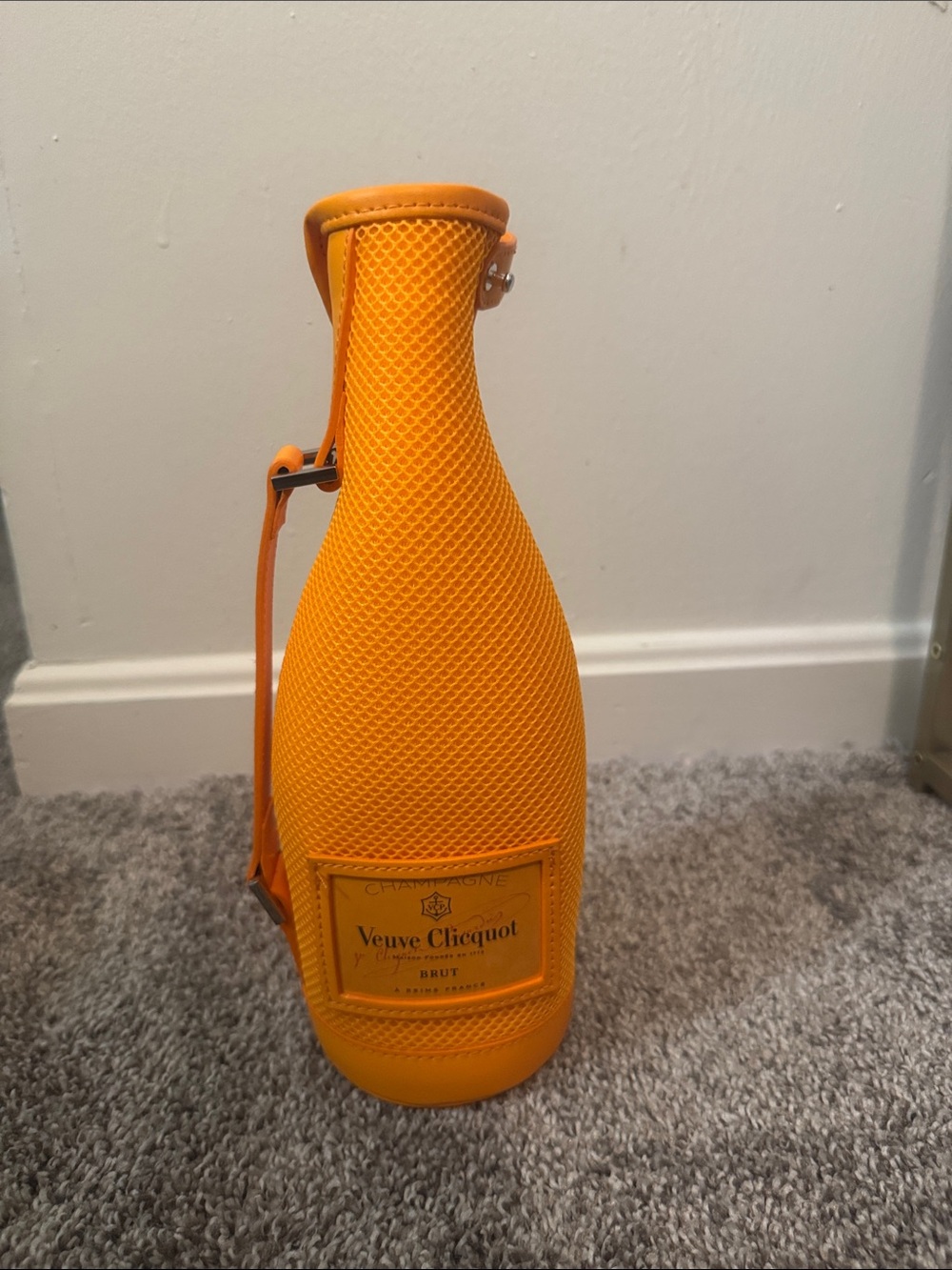 Veuve Clicquot Orange Bottle Carrier - Insulated Champagne Sleeve